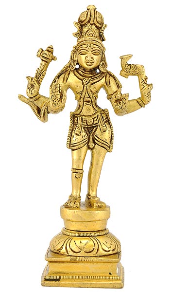 "Pashupati Nath Shiva" - Brass Statue