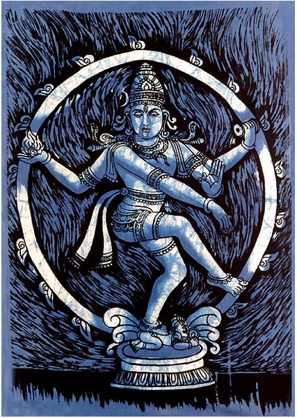 Nataraj Shiva - The Master of Dance Batik Painting