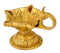 Swastik Engraved Puja Wick Oil Lamp