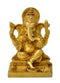 God Ganpati Ji Golden Finish Brass Statue