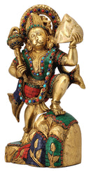 Lord Hanuman Carrying The Mountain of Herbs