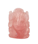 Rose Quartz Lord Ganesha Statue 2.10"