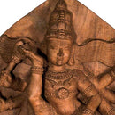Shiva's Cosmic Dance - Wooden Statuette