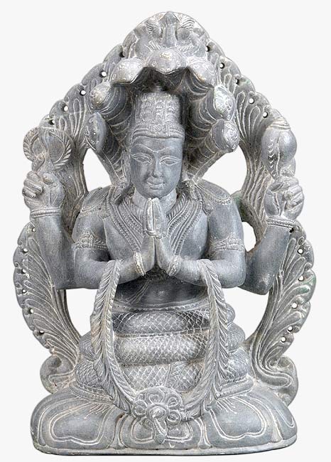 Stone Statuette 'Lord Patanjali'