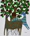 Deers at Dusk - Gond Folkart