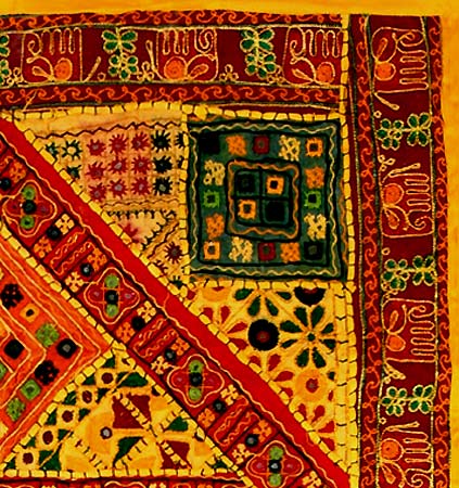 Colors of India - Embroidered Tapestry