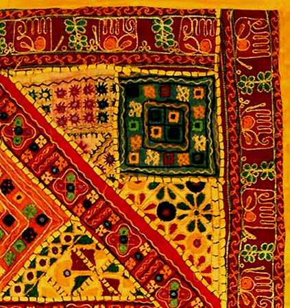Colors of India - Embroidered Tapestry