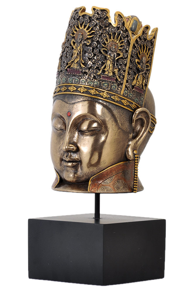 Solid Buddha Head Decorative High Finish Figurine