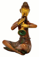 Musician Playing Shenai - Brass Statue