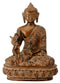 Brass Medicine Buddha in Antique Rust Finish