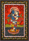 Radha Krishna Joyus Dance - Pata Painting