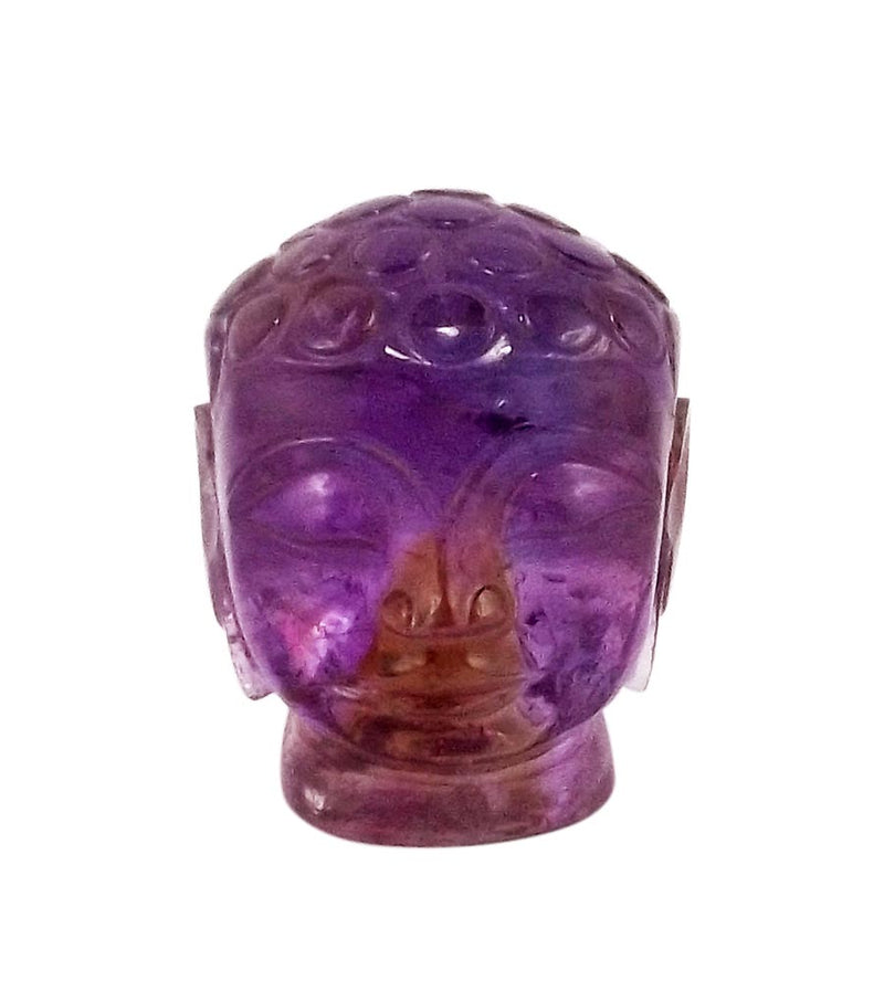 Lord Buddha Head - Amethyst Stone