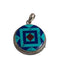 Buddhist Stone Studded Silver Pendant