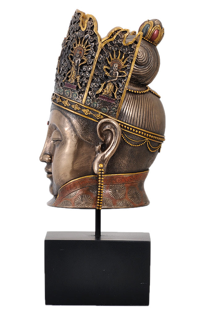 Solid Buddha Head Decorative High Finish Figurine