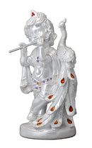 Baby Krishna with Peacock Beautiful Decor Showpiece