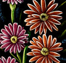 Flowers at Night - Velvet Painting