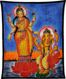 Lakshmi and Ganesha - Batik Painting
