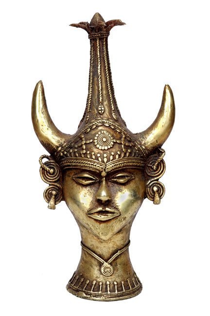 Tribal Head in Lost Wax Casting