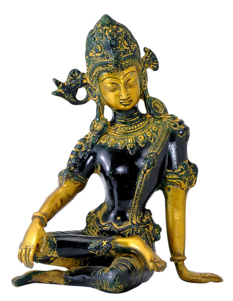 Devraja Indra Brass Idol 9"