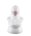 Shiva Lingam Craved in Super White Alabaster Stone