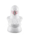 Shiva Lingam Craved in Super White Alabaster Stone