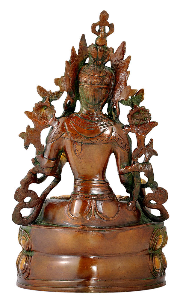 The Green Tara - Brass Statue