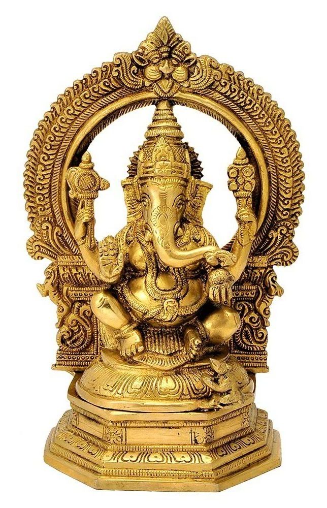 Lord Vinayaka Sculpture in Brass