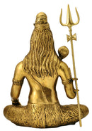 Sitting Lord Shiva Mahadeva Brass 19.25" Statue