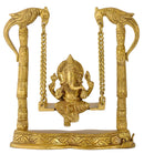 Lord Ganesha Swing on Jhula - Brass Statue