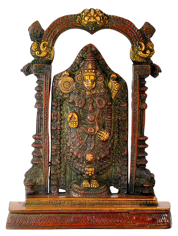 Lord Tirupati Balaji Brass Statue for Home Temple