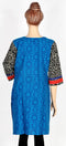Blue Printed Cotton Kurta
