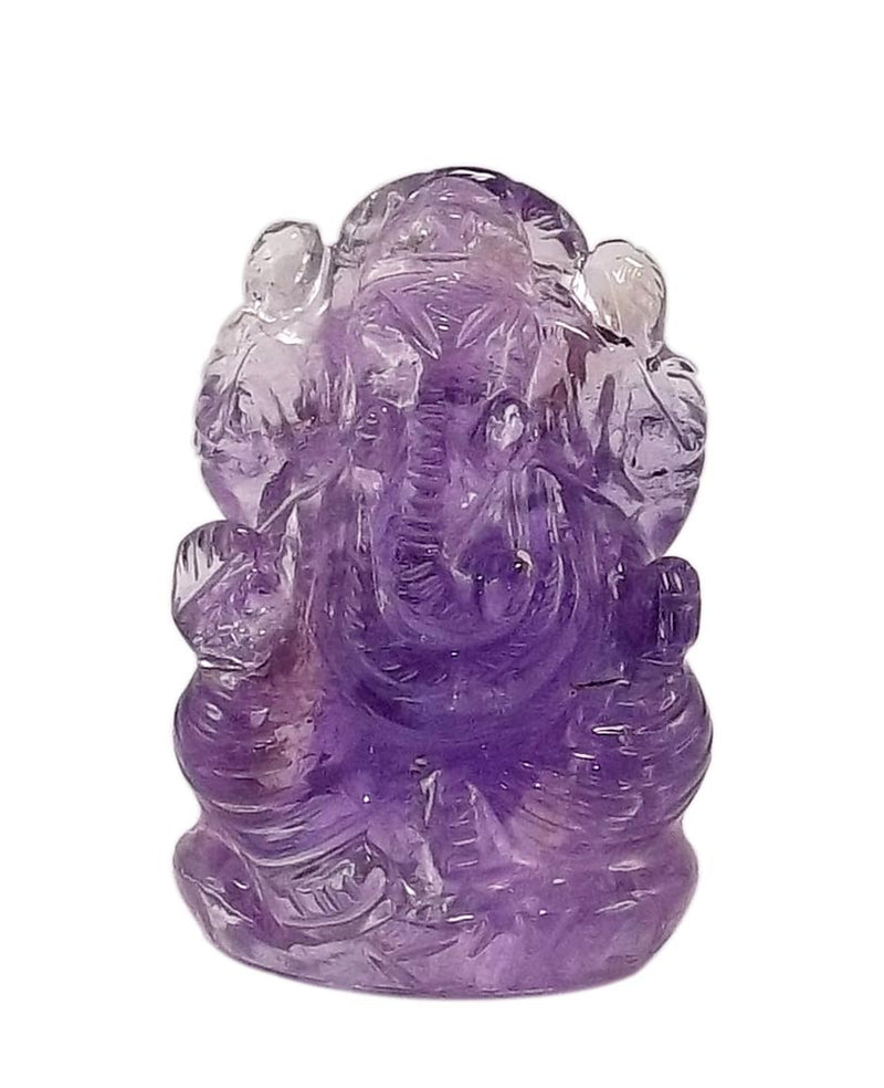 Lord Mangal Murti Ganapati - Amethyst Natural Stone statues 2"