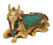 Seated Nandi Bull Ornate Brass Sculpture