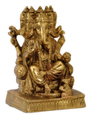 Panchmukhi Lord Ganesha Brass Statue