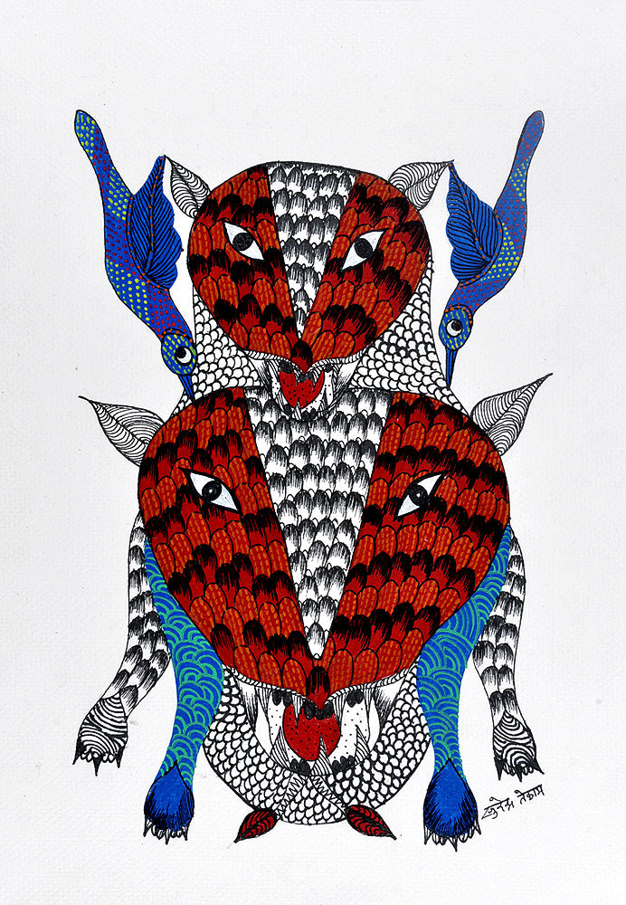 Untitled- Gond Tribal Panting