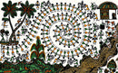 'Celebration' Handmade Warli Tribal Painting