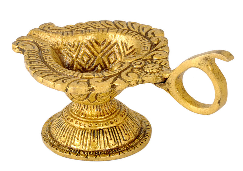 Elegant Brass Diya for Temple