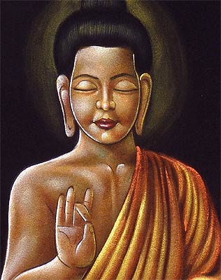 Shakyamuni Buddha - Velvet Painting
