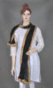 Dashing Black Crinkled Stole