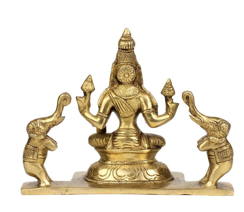 Gajalakshmi Devi Brass Statue