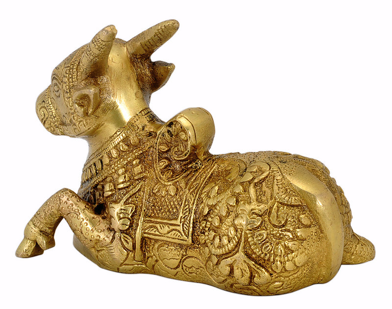 Brass Nandi Bull - Home Decor Statue