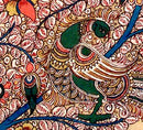 Birds of India - Large Kalamkari Tree Painting