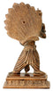 Blessing Lord Narasimha Statue in Brown Antique Finish