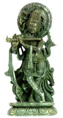 'Cosmic Casanova' Lord Krishna - Stone Statue