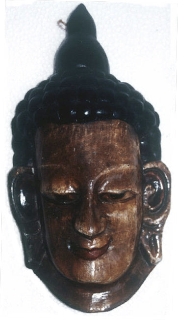 Wooden Buddha Mask-Ecstasy