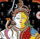 The Divine Union "Ardhanarishwar" - Patachitra Painting 30"