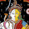 The Divine Union "Ardhanarishwar" - Patachitra Painting 30"