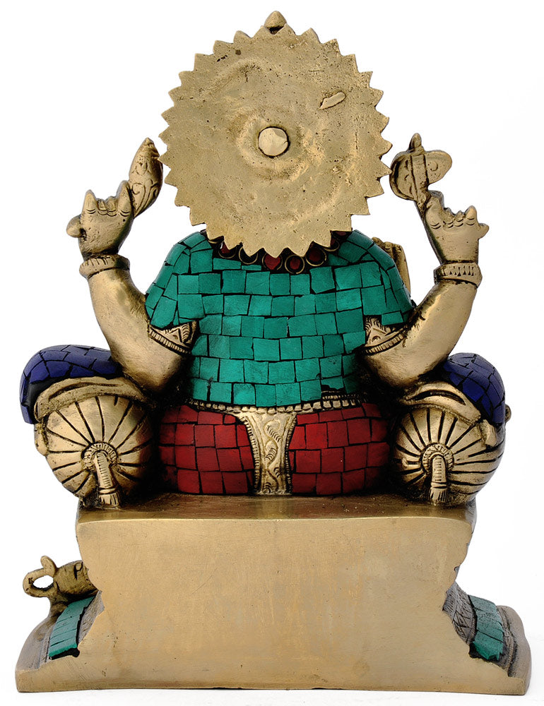Lord Ganesha Seated on Throne