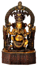 Brass Sculpture 'Serene Ganpati'