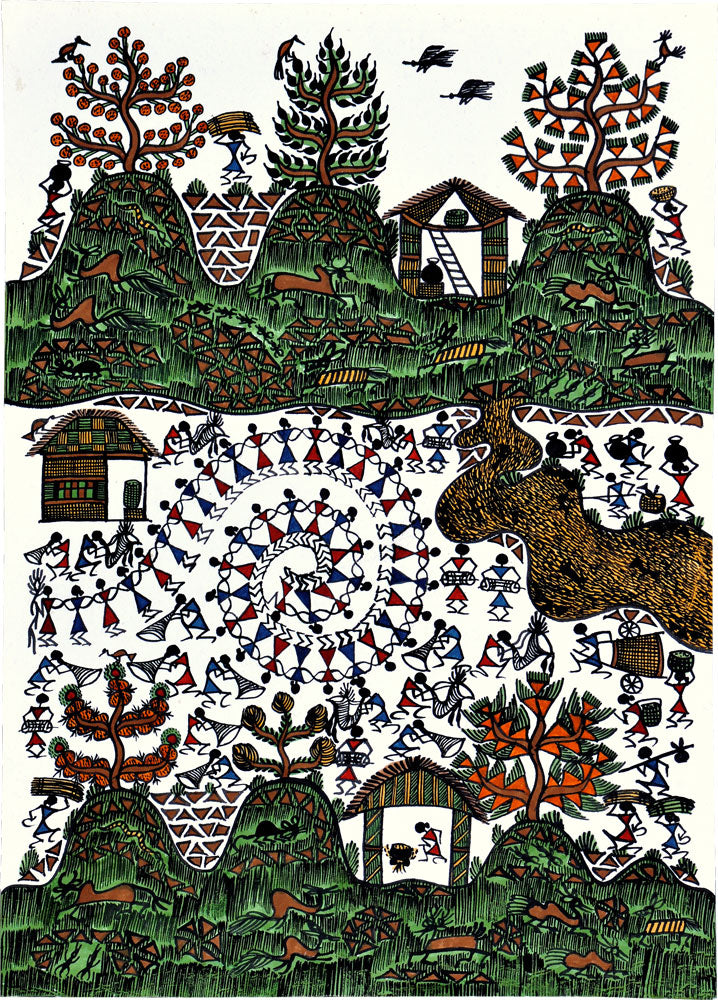 Handmade Warli Painting